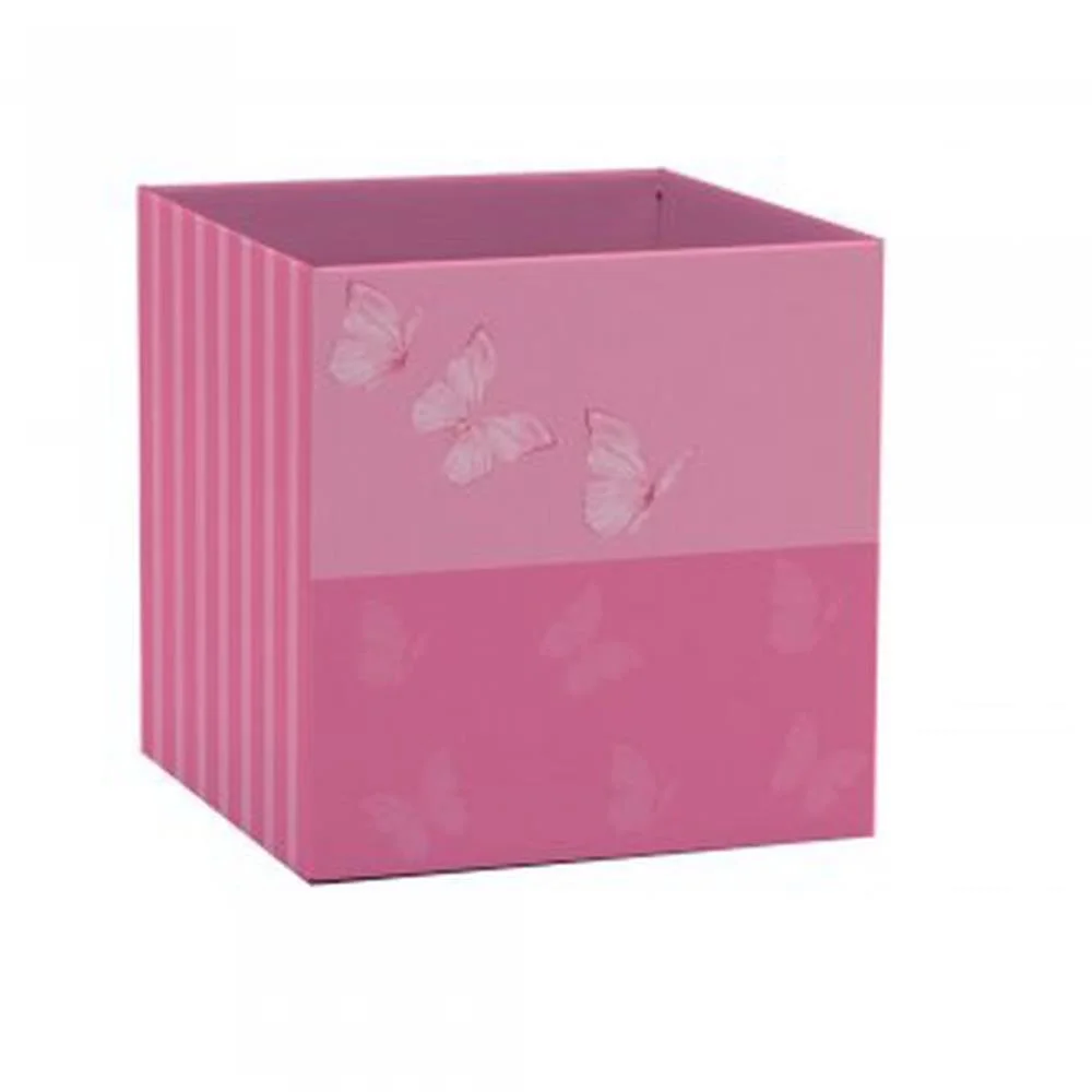 CACHEPOT PAPER DECORADO POTE 15 BUTTERFLY QUADRADO 15X XINGO EMBALAGENS (PCT.C/10)