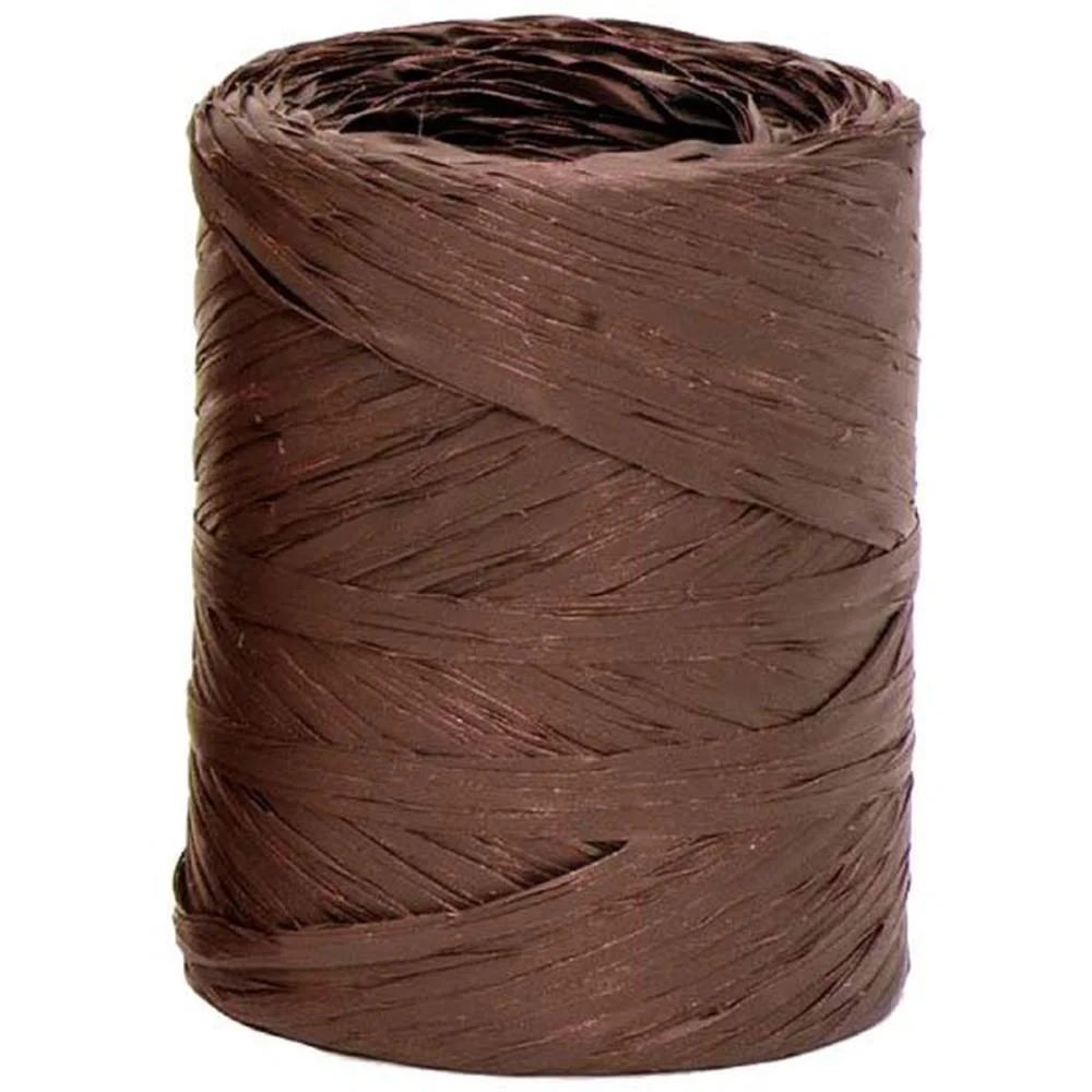 RAPHIA SINTETICA 100M MARROM R90 XINGO EMBALAGENS 