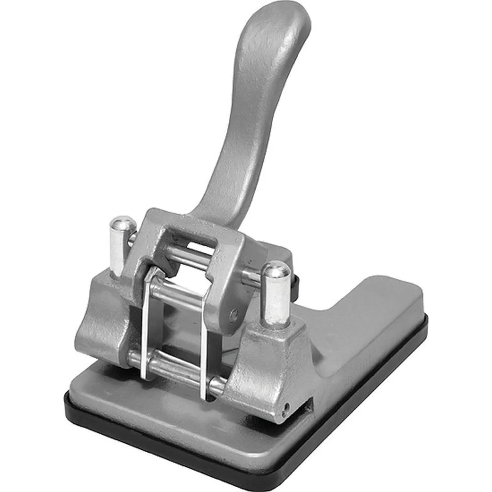 PERFURADOR DE PAPEL FERRO FUNDIDO P/ 60 FLS. CINZA CAVIA (UNIDADE)