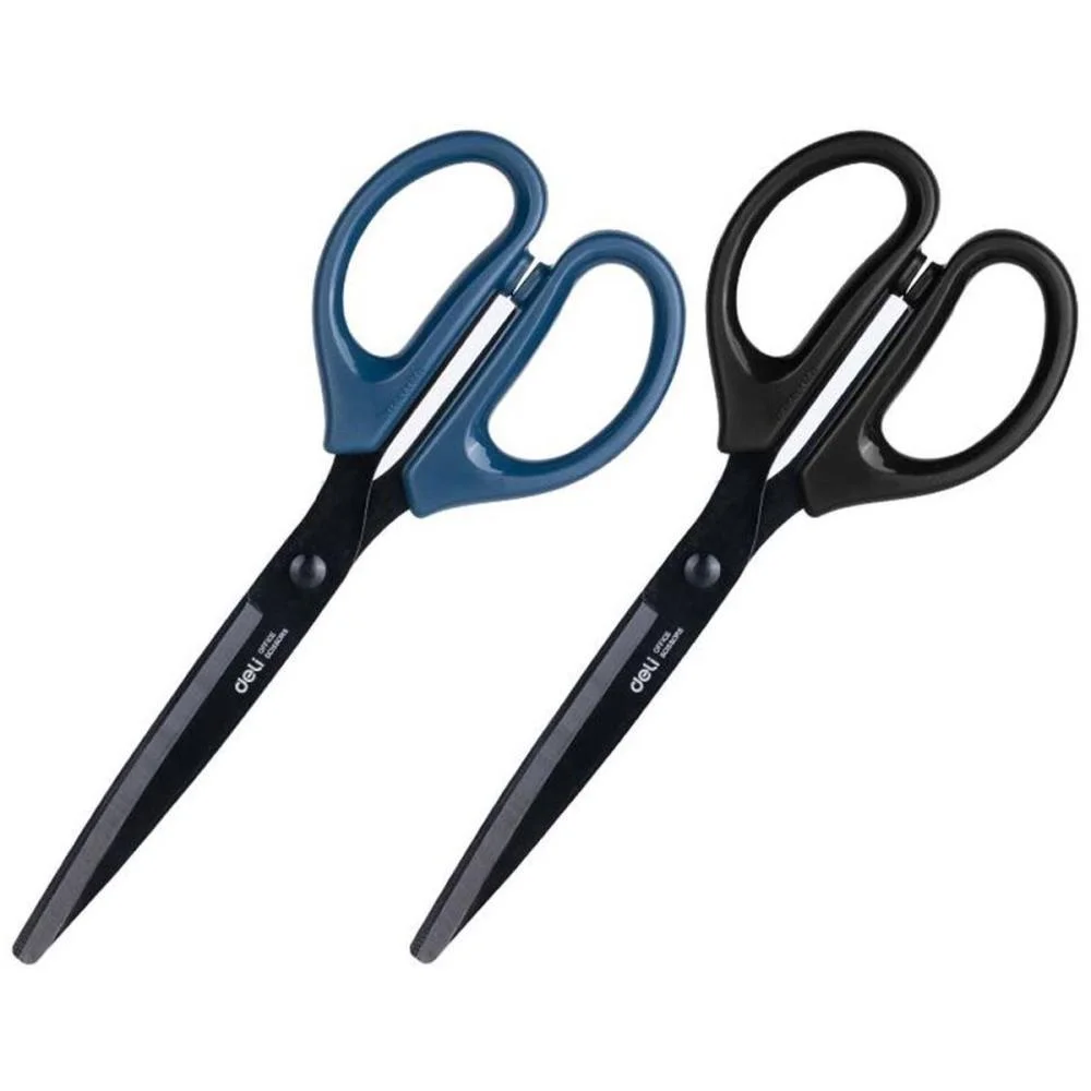 TESOURA BLACK SIMETRICA 18CM SORTIDO DELI (BLISTER)