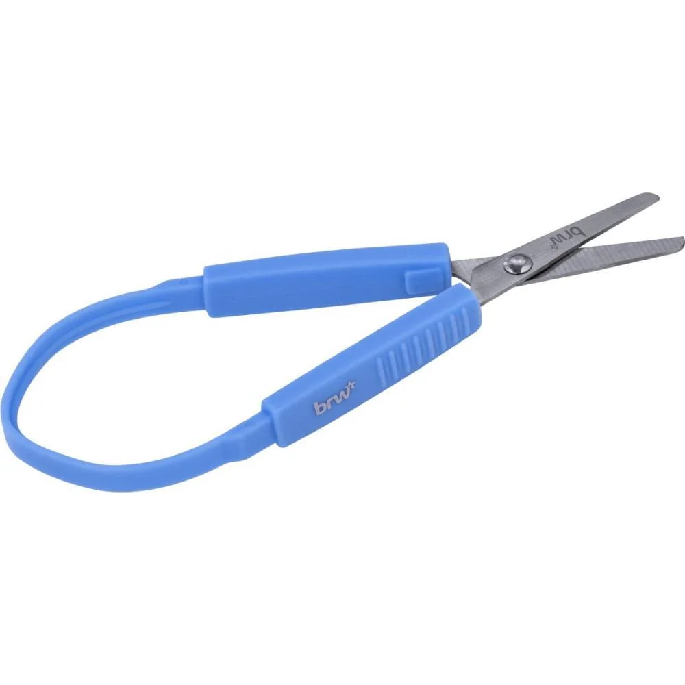 TESOURA ESCOLAR VAIE VOLTA AZUL BRW (BL.C/01)