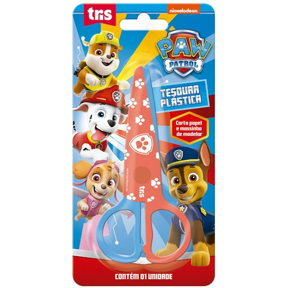 TESOURA ESCOLAR DECORADA PATRULHA CANINA LAM.DECOR 12CM SUMMIT (CX.C/12)