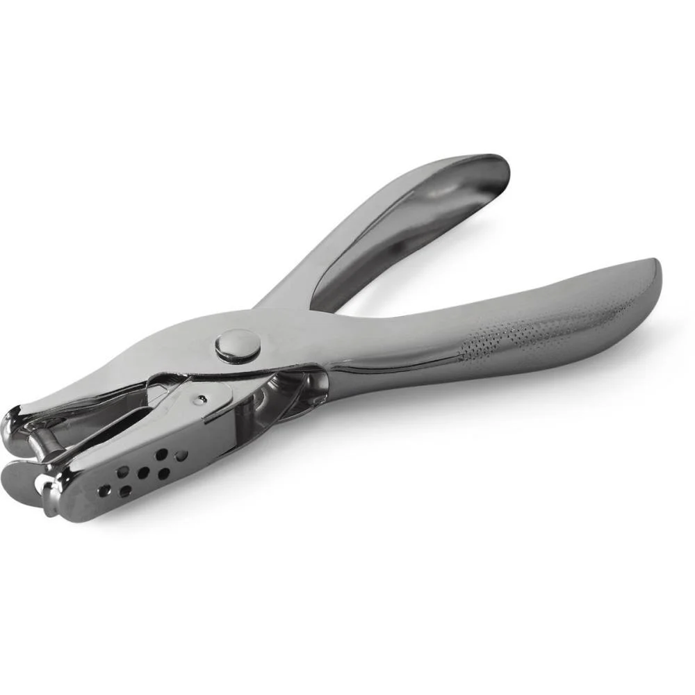 PERFURADOR DE PAPEL 1 FURO METAL 6MM P/8FLS. BRW (UNIDADE)