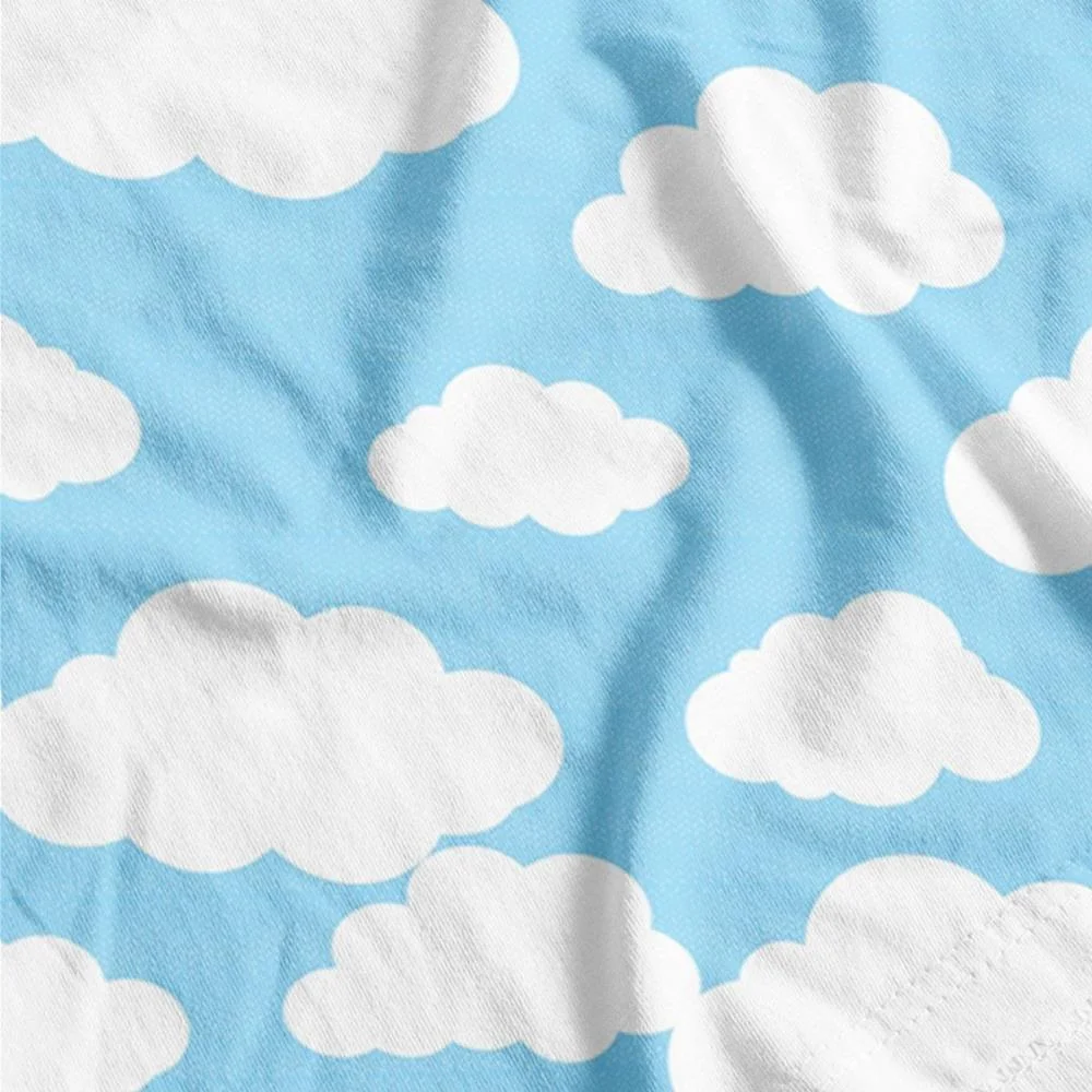 TNT ESTAMPADO 1,40M 40G NUVEM BABY AZUL SUPPER (RL-25MTS)