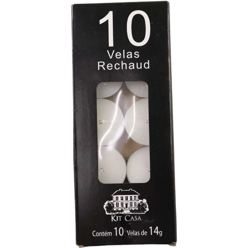 VELA RECHAUD C/10 UNIDADES KIT (CAIXA)