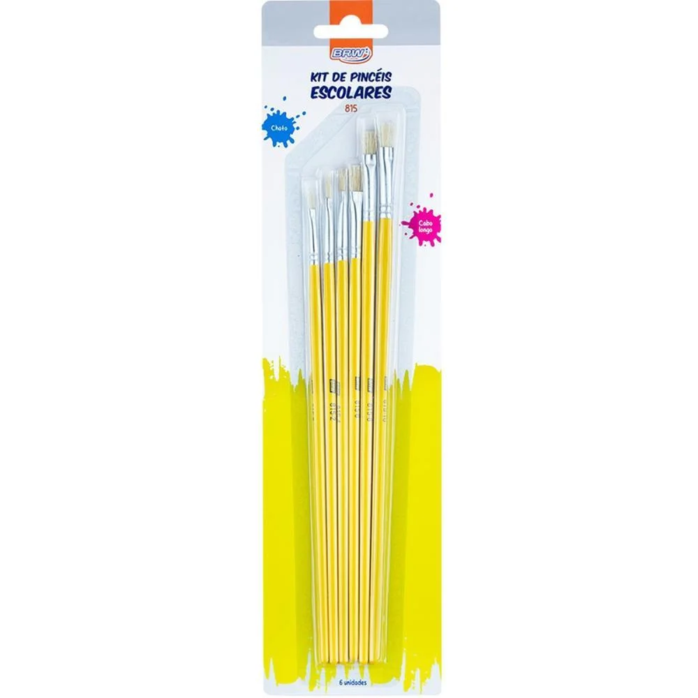 PINCEL ARTESANAL CHATO 0-2-4-6-8-10 BRW (BL.C/06)