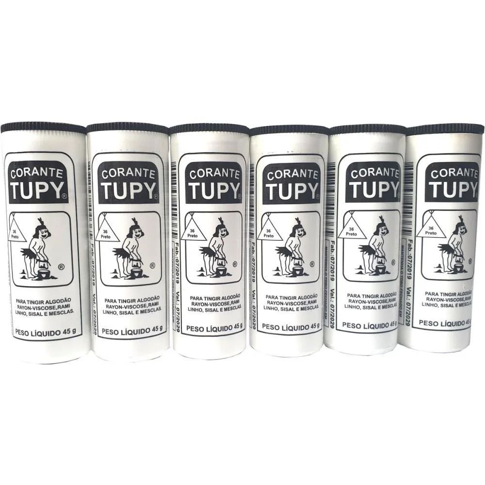 CORANTE EM PO PRETO TUPY ALGODAO CORANTES TUPY (PCT.C/06)