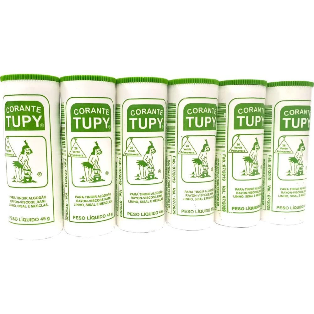 CORANTE EM PO VERDE PRIMAVERA TUPY ALGODAO CORANTES TUPY (PCT.C/06)