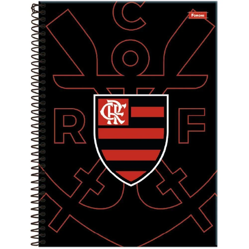 CADERNO 01X1 CAPA DURA FLAMENGO FIT 80FLS FORONI (PCT.C/04)