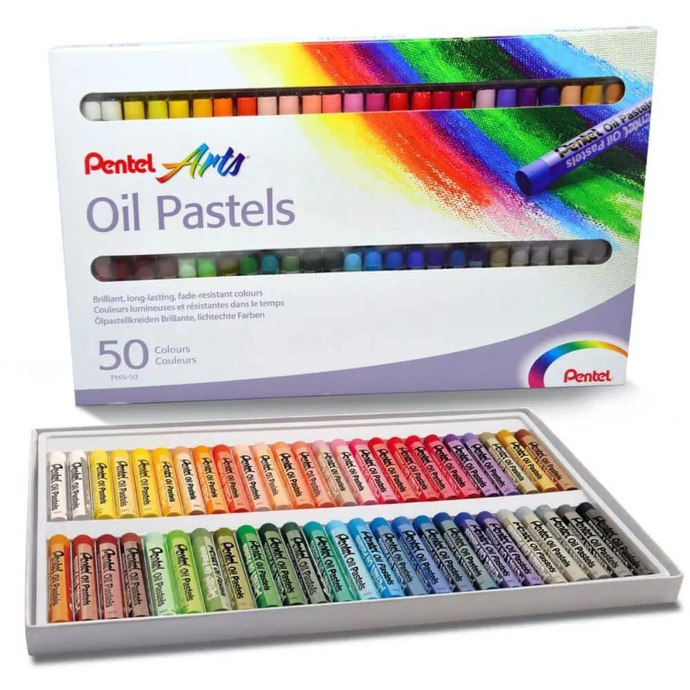 GIZ PASTEL OLEOSO C/50 CORES PENTEL (ESTOJO)