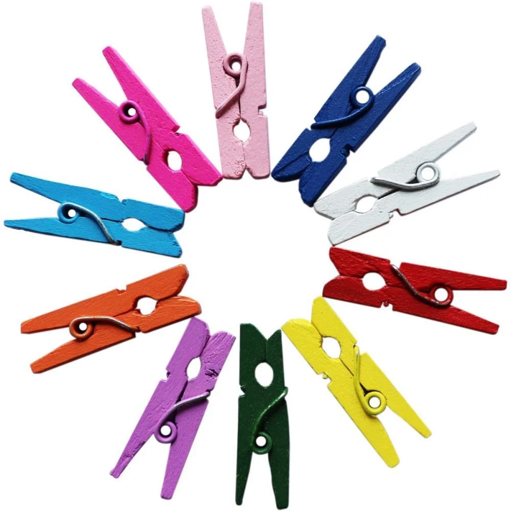 ARTESANATO MINIATURA PREGADOR COLOR 2,5CM KIT (PCT.C/100)