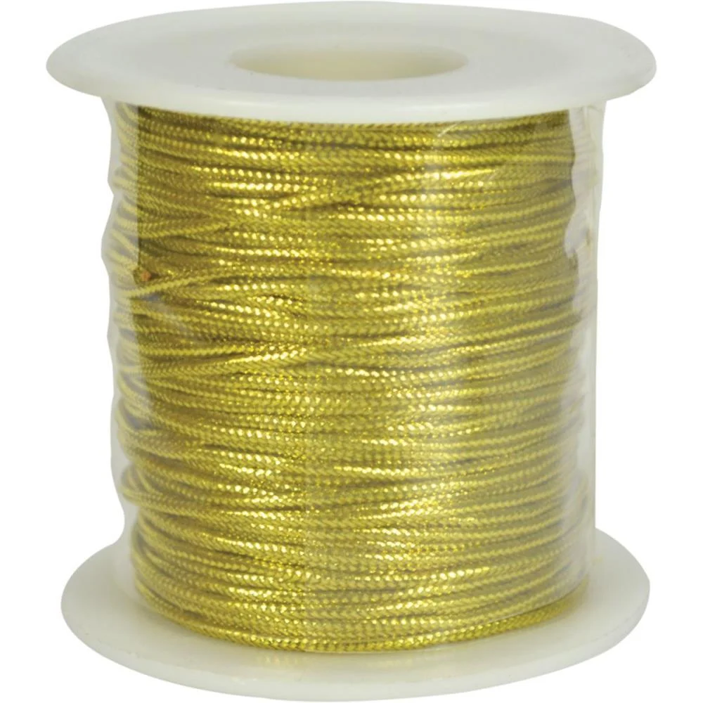 AVIAMENTO CORDAO 1.2MM OURO C/50M. KIT (ROLO)