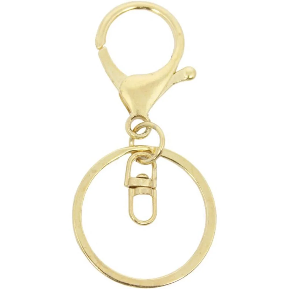 AVIAMENTO FECHO LAGOSTA C/ARGOLA DOURADO KIT (PCT.C/10)