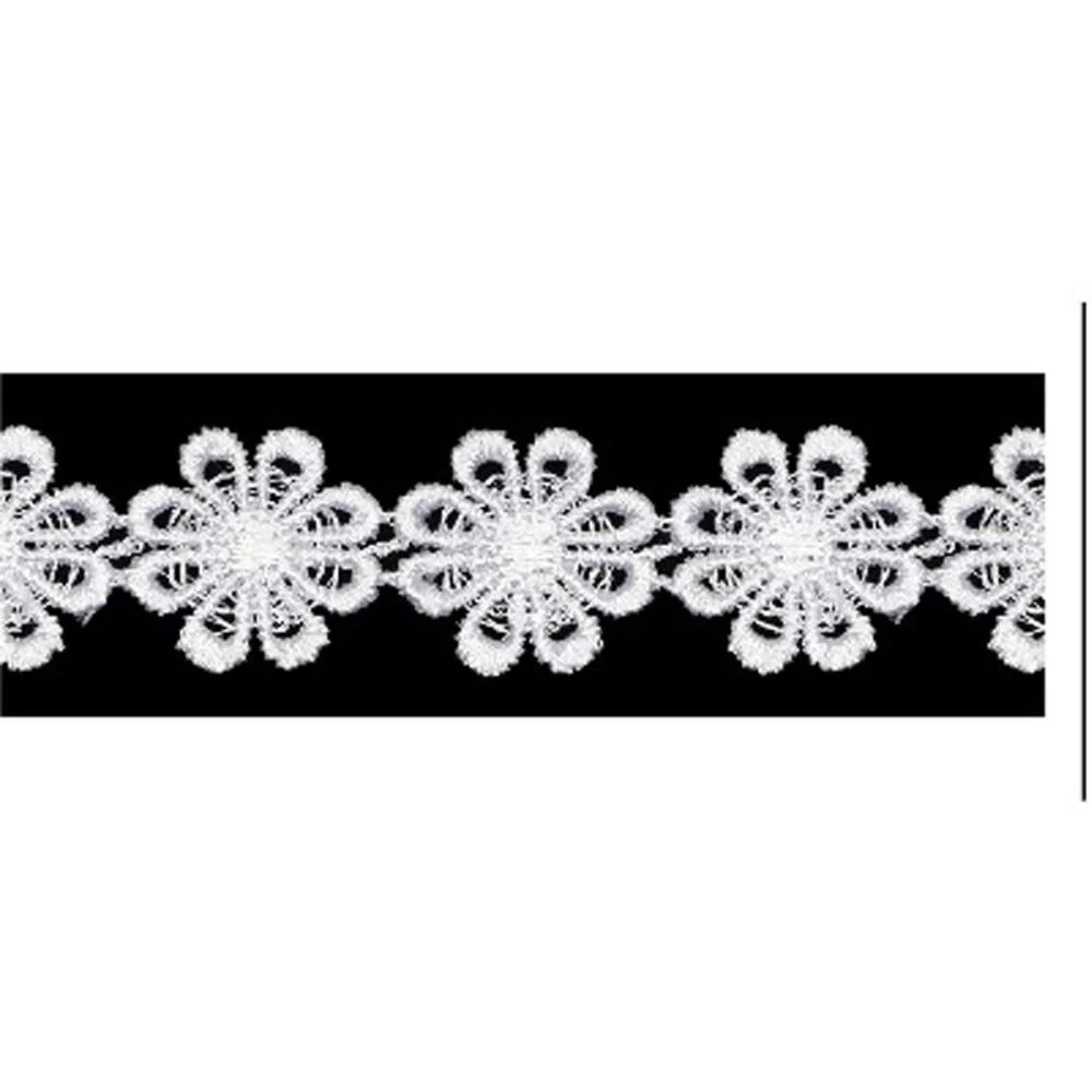 AVIAMENTO RENDA GUIPIR 13.7M. 25MM BRANC NYBC (ROLO)