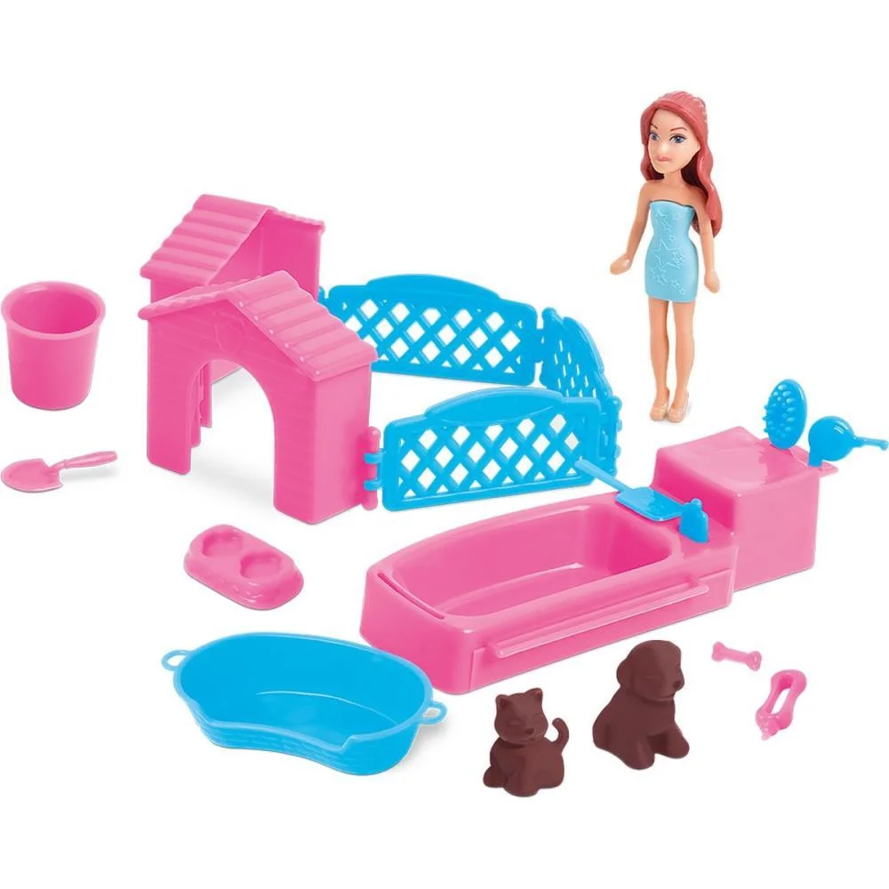 BRINCANDO DE PROFISSOES JUDY PETS C/ACESSORIOS SAMBA TOYS 