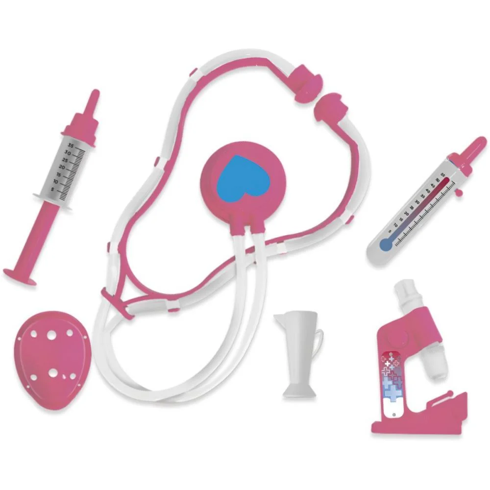 BRINCANDO DE PROFISSOES PEQUENA DOUTORA MD MOD.1 6PCS PICA PAU 