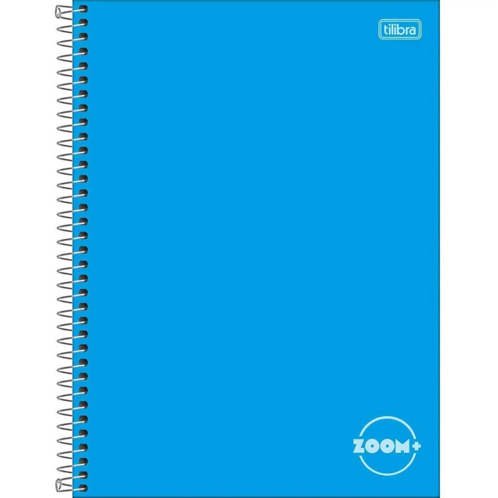 CADERNO 01X1 CAPA DURA ZOOM+ 96 FOLHAS AZUL TILIBRA (PCT.C/04)