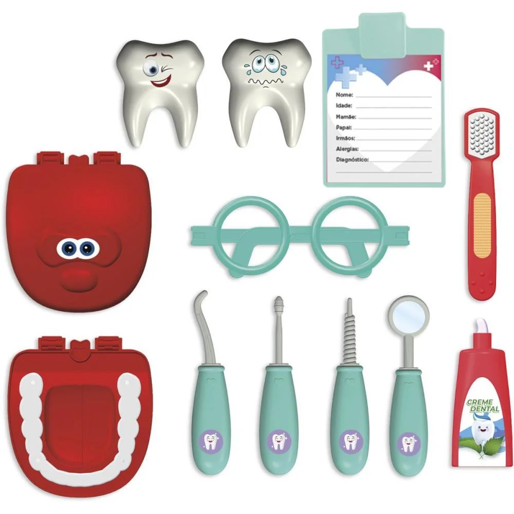 BRINCANDO DE PROFISSOES DENTINHO DIVERTIDO NA CAIXA PICA PAU 