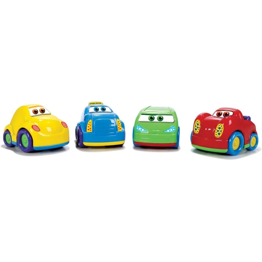 BRINQUEDO PARA BEBÊ BABY CARS SORTIDOS BIG STAR COM 4 UNIDADES
