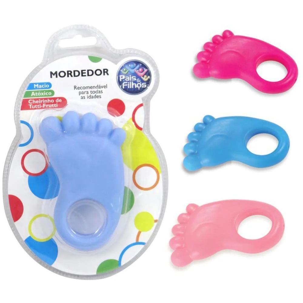MORDEDOR INFANTIL PEZINHO SORTIDO PAIS E FILHOS 