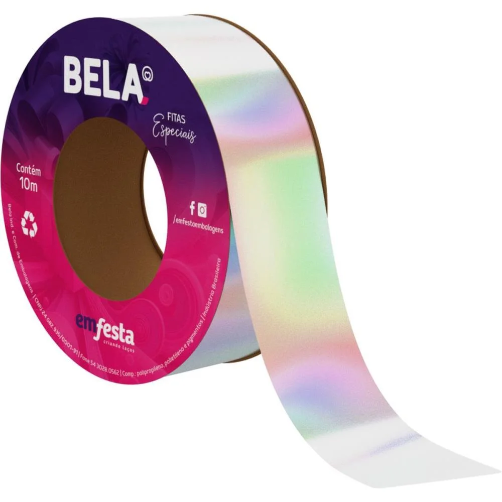 FITA NACARADA 30MMX10M BRANCA EMFESTA (PCT.C/05)