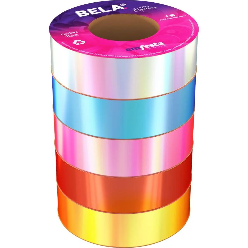 FITA NACARADA 30MMX10M SORTIDA EMFESTA (PCT.C/05)