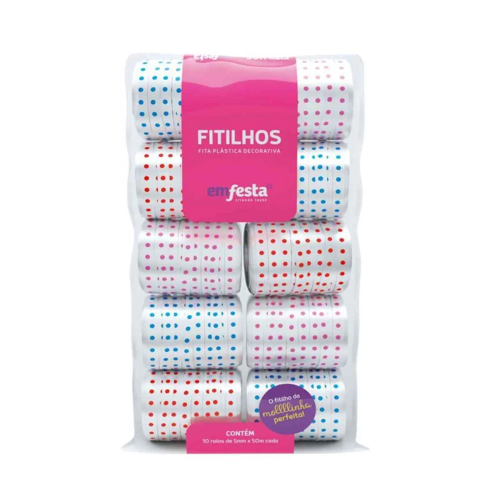FITILHO 5MMX50M FITA BRANCA COM POA EMFESTA (PCT.C/10)