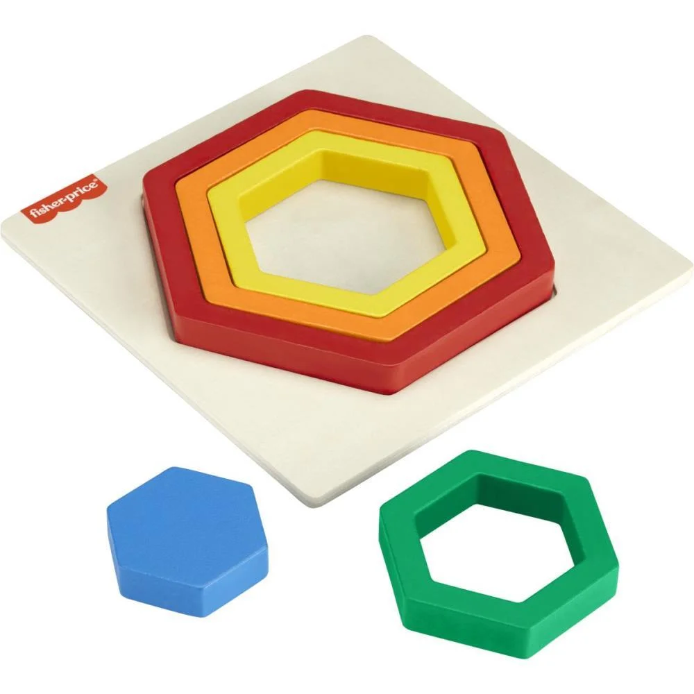 FISHER-PRICE WOOD QUEBRA- CABEÇA ARCO ÍRIS 5PC(S MATTEL 