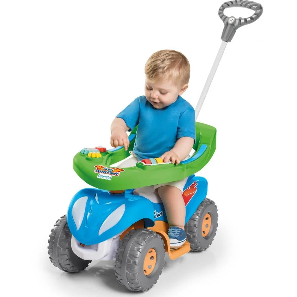 VEICULO PARA BEBE SUPER COMFORT MASC. COMPLETO CALESITA 