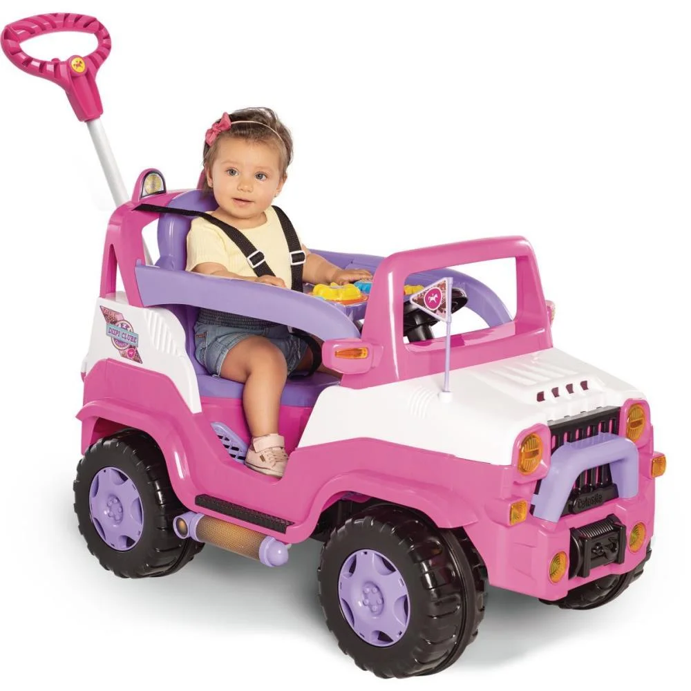 VEICULO PARA BEBE DIIPI ROSA C/SOM 30KG CALESITA 