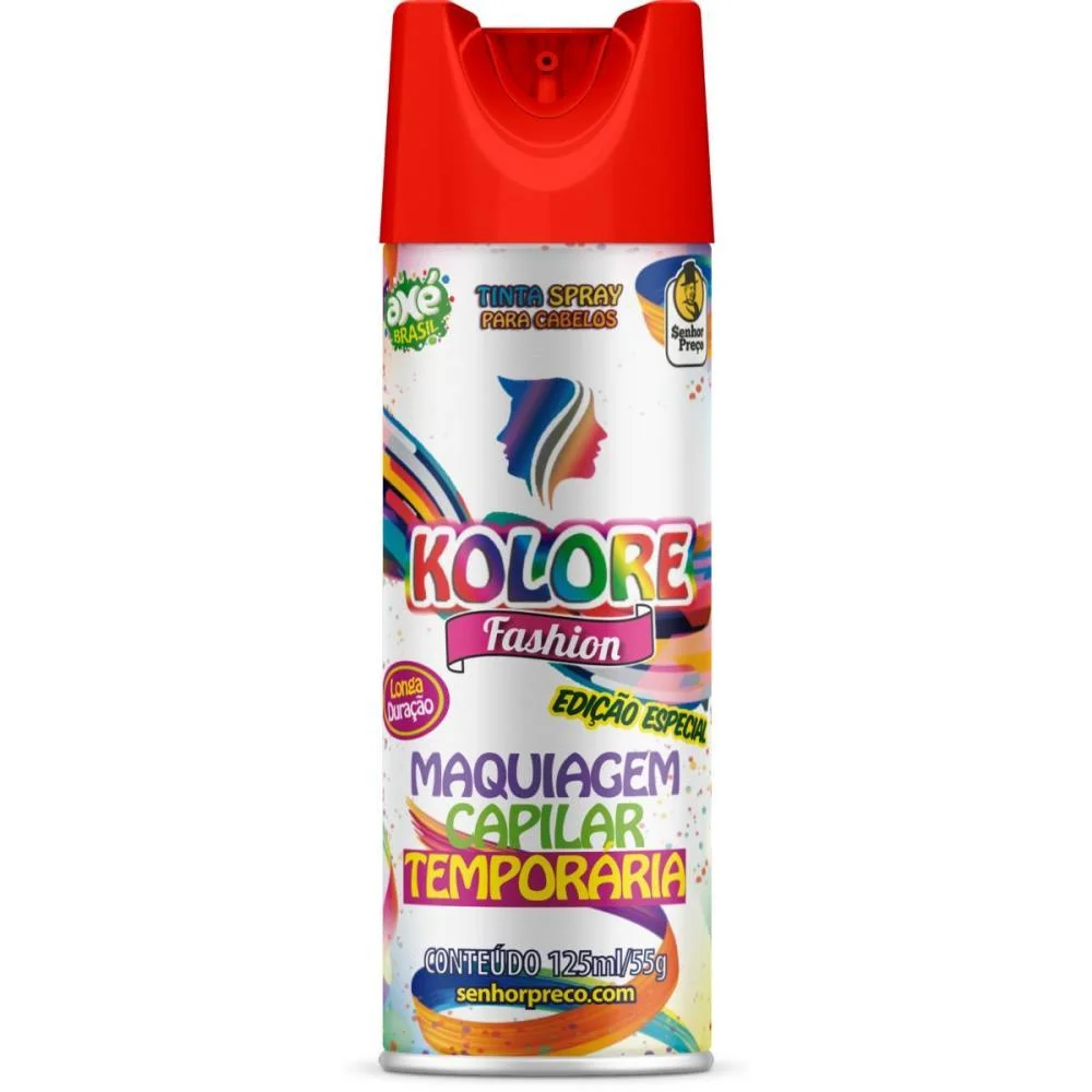 PINTA CABELO 125ML KOLORE FASHION VERMELHO SENHOR PRECO (CX.C/24)