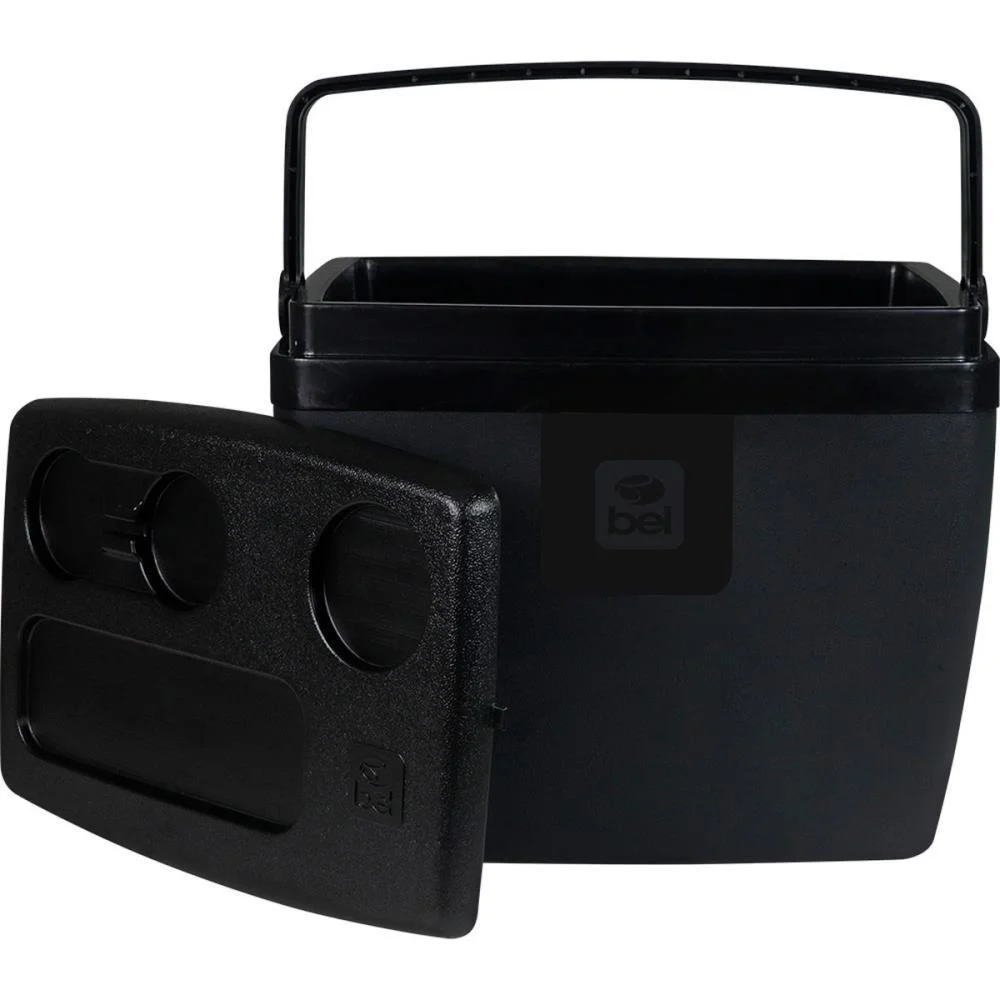CAIXA TERMICA 36L C/ALCA PRETA BEL 