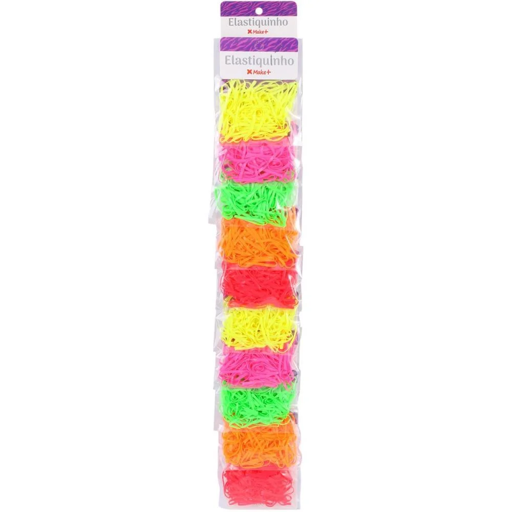 ACESSORIO PARA CABELO ELASTIQUINHO COLOR. 2,5CM 3,5G MAKE+ (PCT.C/10)