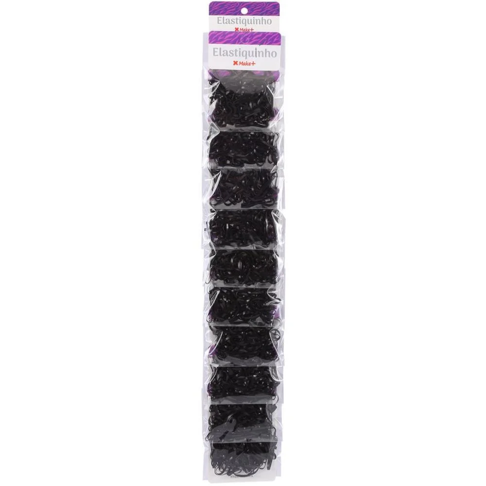 ACESSORIO PARA CABELO ELASTIQUINHO PRETO 2,5CM 3,5G MAKE+ (PCT.C/10)