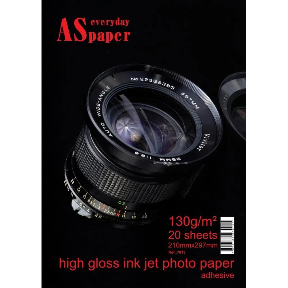 PAPEL FOTOGRAFICO INKJET A4 HIGH GLOSSY ADESIVO 130G USA FOLIEN (PCT.C/20)