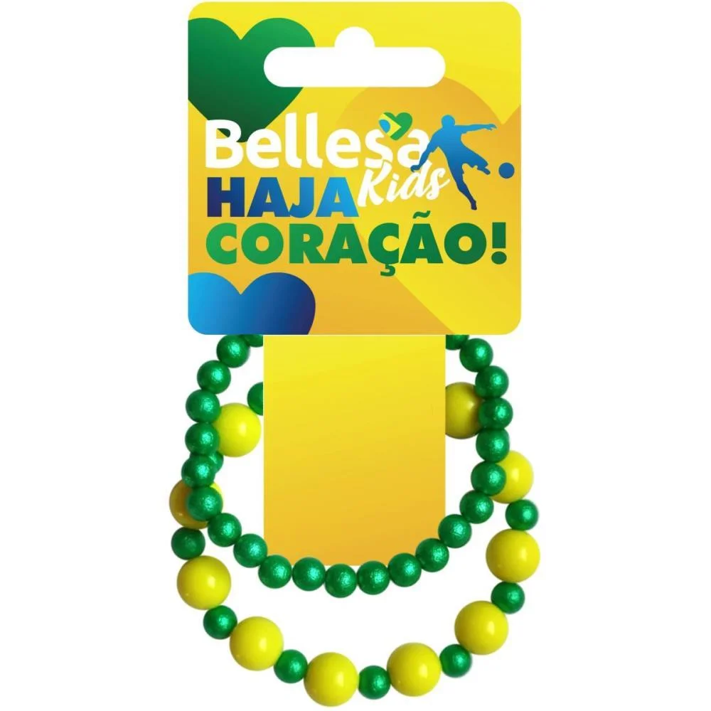 COPA DO MUNDO H.CORACAO PULSEIRA KIDS C/02UN BELLESA (PCT.C/12)