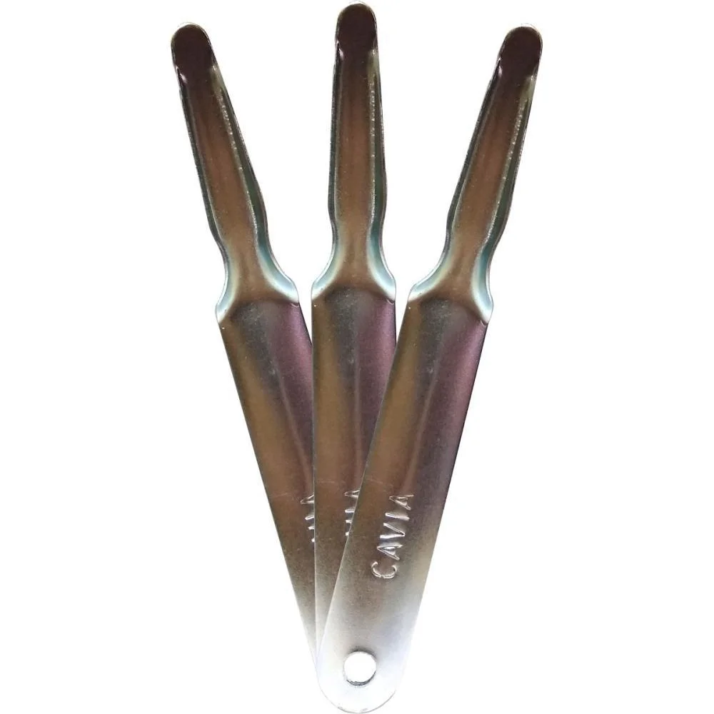 EXTRATOR DE GRAMPOS ESPATULA NIQUELADO CAVIA (CX.C/12)