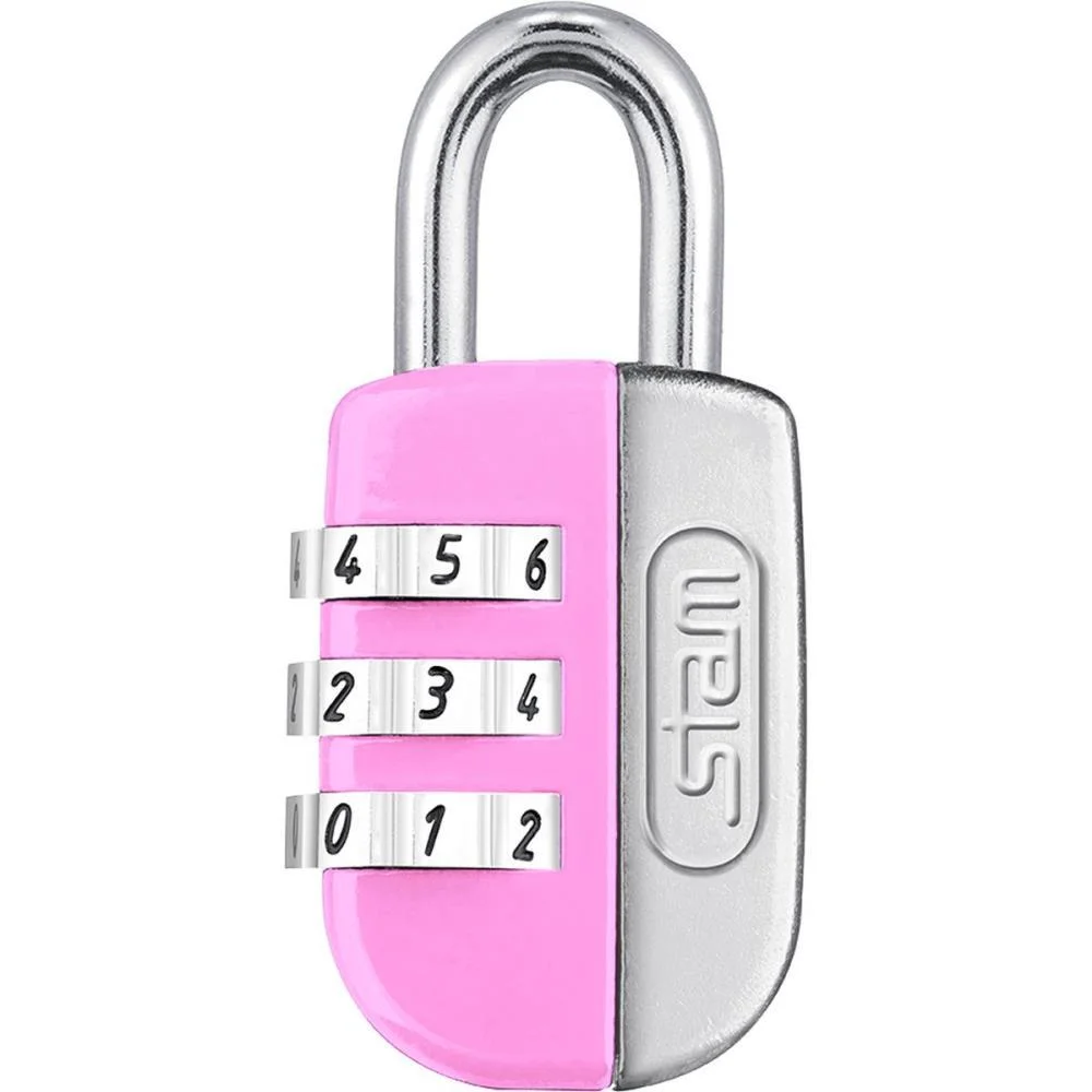 CADEADO SEGREDO 20MM LIFE COLORS ROSA STAM (UNIDADE)