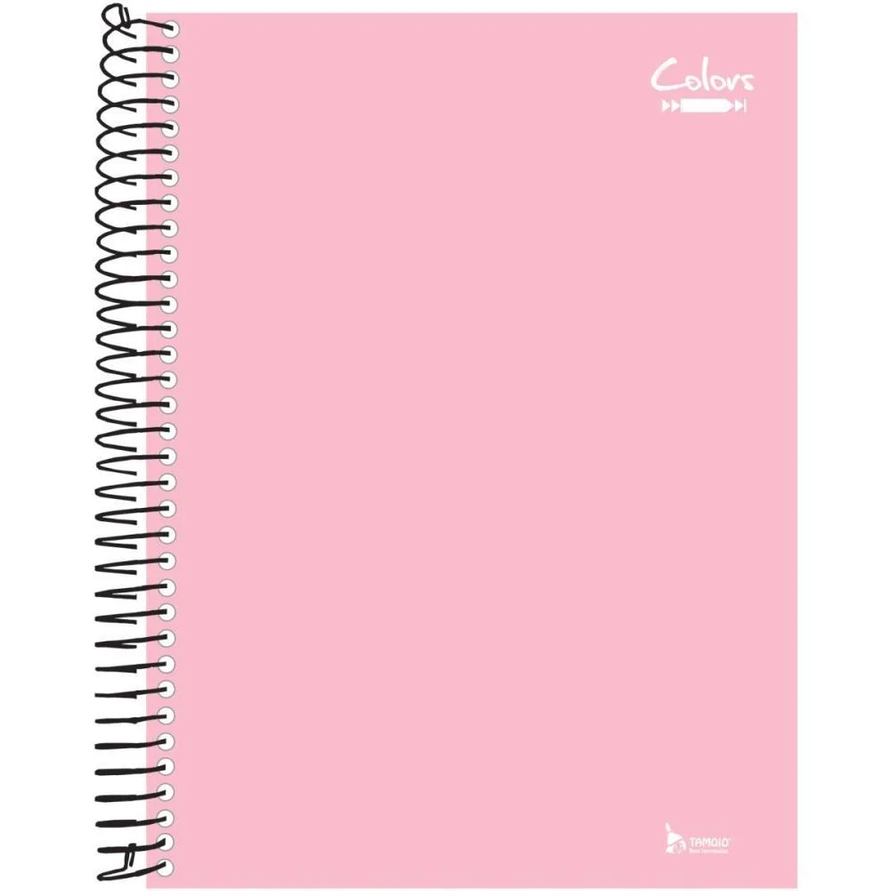 CADERNO 01X1 CAPA DURA NEUTRO ROSA PASTEL 96F TAMOIO (PCT.C/04)