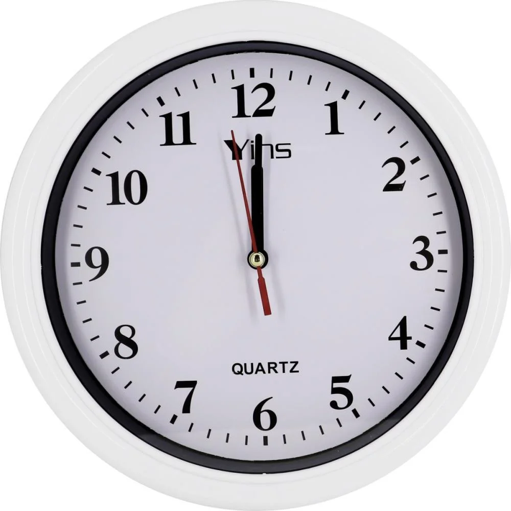 RELOGIO DE PAREDE REDONDO 20CM 2 CORES (S) TT BRASIL (UNIDADE)