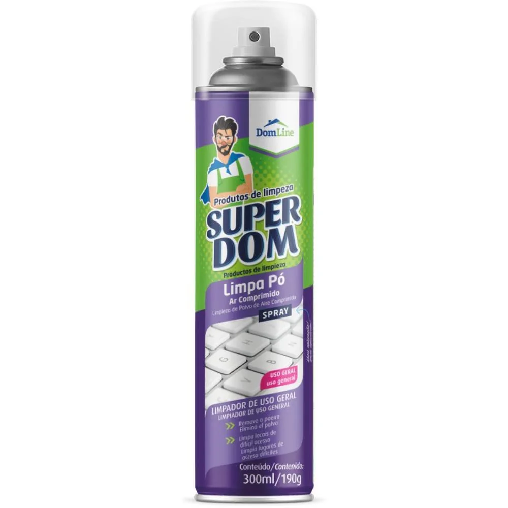 PRODUTO PARA LIMPEZA SUPERDOM LIMPA PO AR COMPRIMID BASTON (UNIDADE)