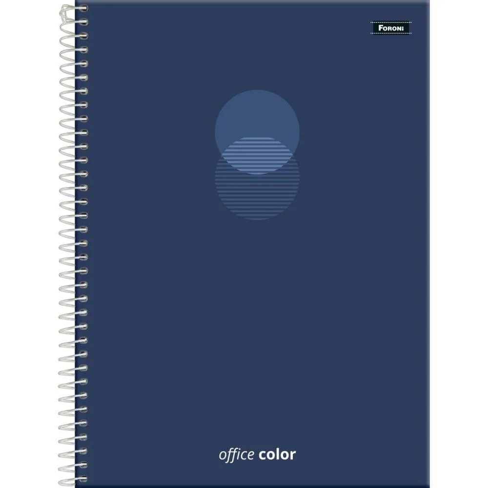 CADERNO 01X1 CAPA DURA OFFICE COLOR  80F FORONI (PCT.C/04)