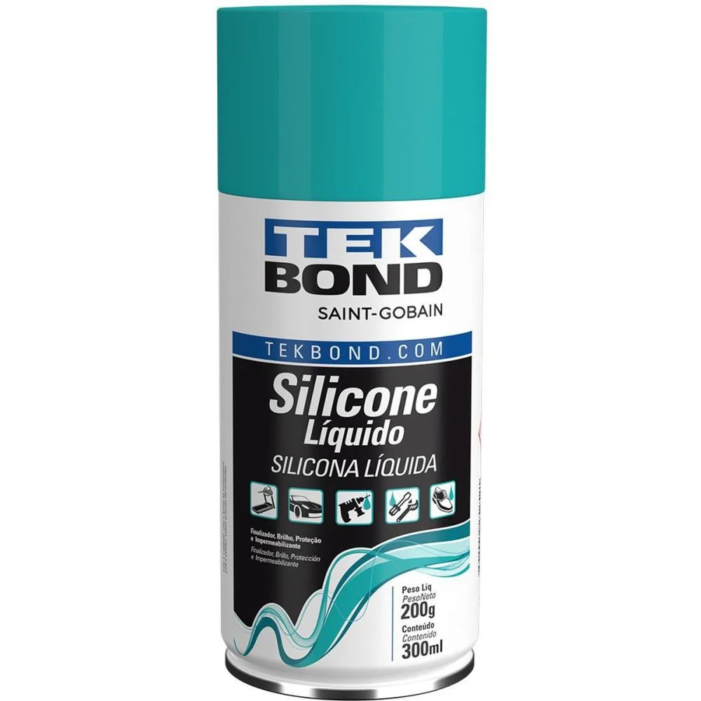 AEROSSOL MULTIUSO SPRAY SILICONE  LIQUIDO 300ML TEKBOND (UNIDADE)