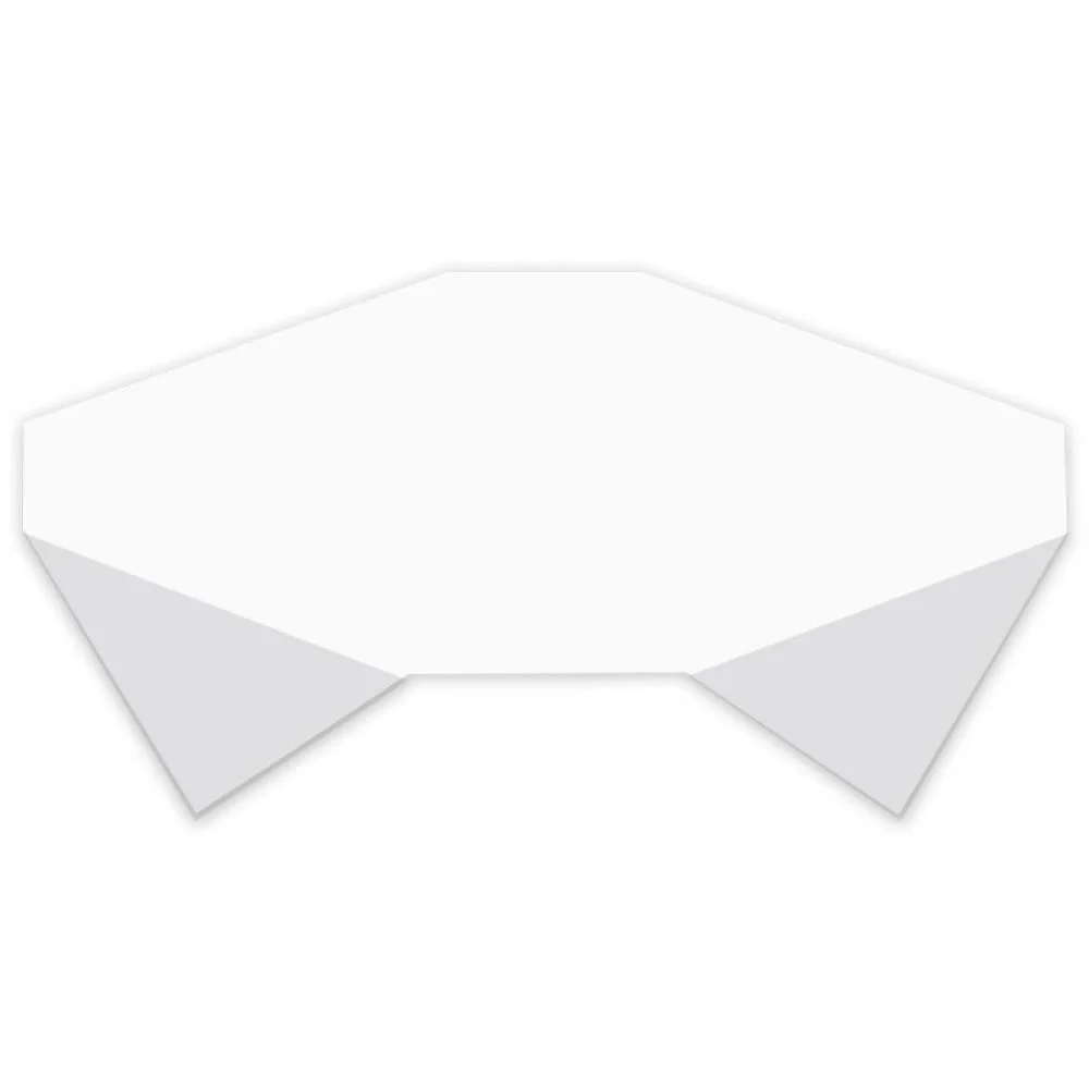 TOALHA PLASTICA 80X80CM BRANCA LISA DON PAPER (PCT.C/10)