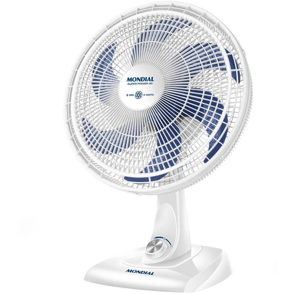 VENTILADOR MESA SUPER POWER 220V 40CM BCO MONDIAL (UNIDADE)