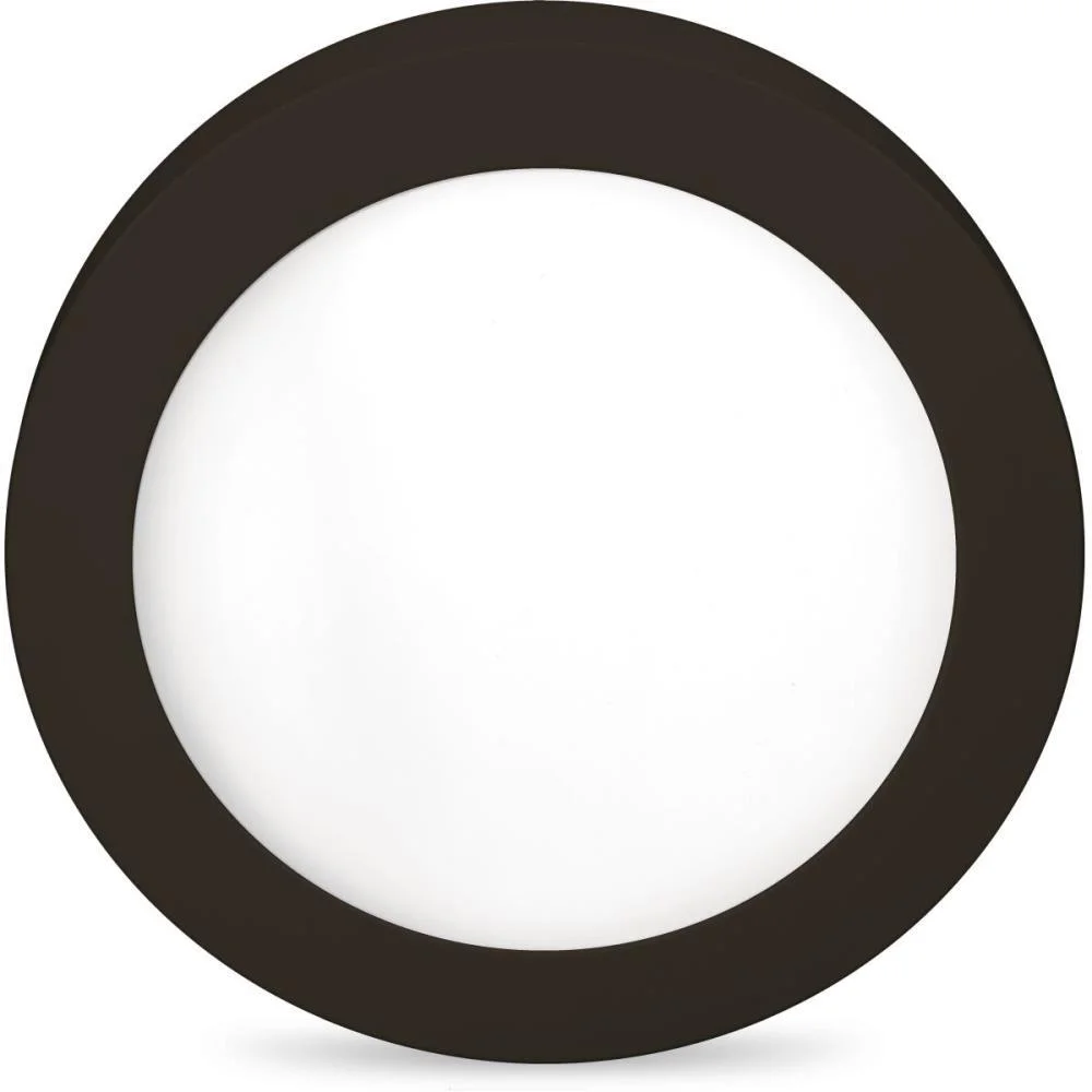 LUMINARIA LED SOB. 18W 6500K REDONDA PRETA ELGIN (UNIDADE)