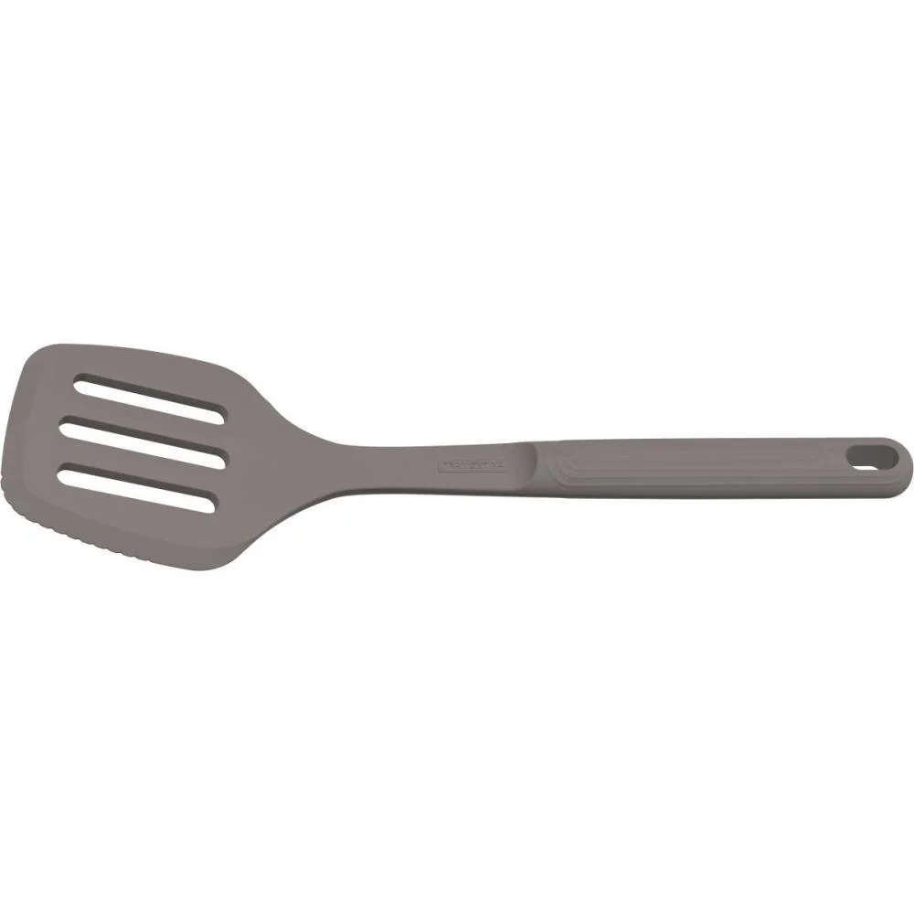 TALHER ESPATULA VAZADA SILICONE CINZA TRAMONTINA (UNIDADE)