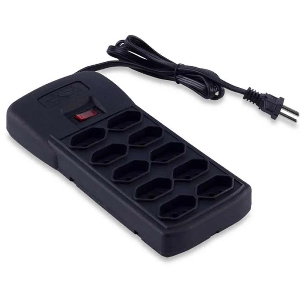 FILTRO DE LINHA 10 TOMADAS PROT/ADAPT 1,2M PT FORCE LINE (UNIDADE)