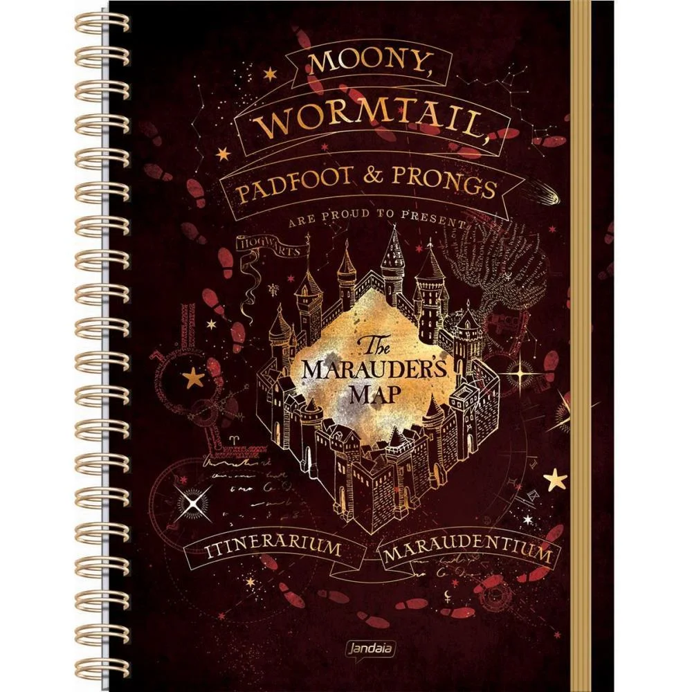 CADERNO 01X1 CAPA DURA HARRY POTTER NEO UNIV. 80FLS. JANDAIA (UNIDADE)