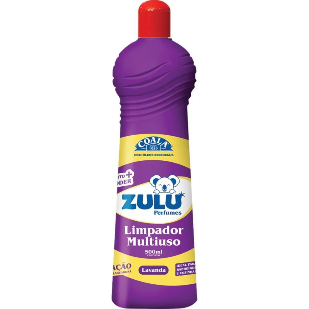 LIMPADOR MULTIUSO ZULU LAVANDA 500ML COALA (CX.C/12)